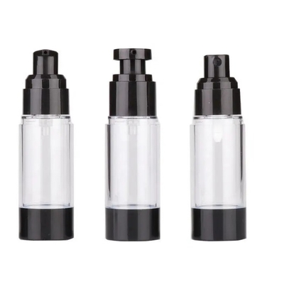 ABS Plastic Round Cylinder Cosmetic Airless Bottle 15ml 50ml 80ml 100ml 120ml